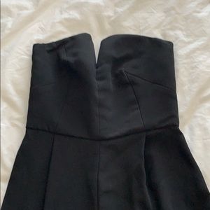 Top shop Strapless Black Jumpsuit